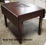 Drop Leaf Table Square w drws 